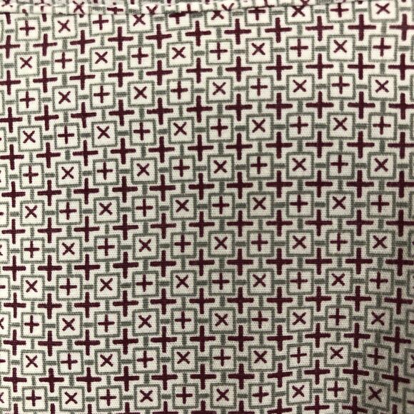 Panhandle Geometric Shirt Mens L Button Up Long/SLV Print Gray Maroon Cotton - Picture 2 of 10